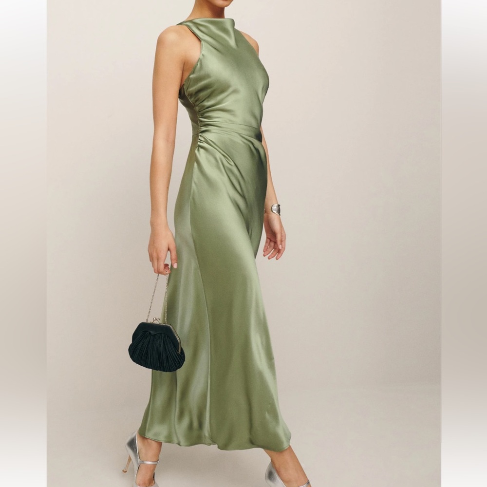 Reformation Casette Silk Dress